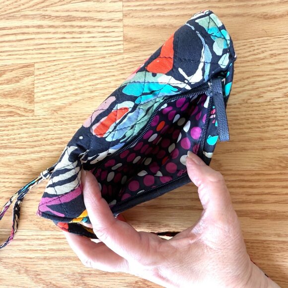 Vera Bradley Crossbody Wallet Purse Small Butterfly Flutter Pattern 2018 - Picture 4 of 13